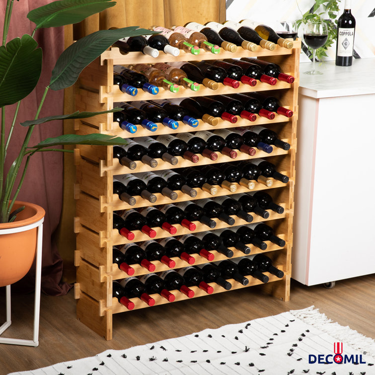 Solid wood wine online rack